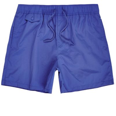 Purple pocket swim shorts